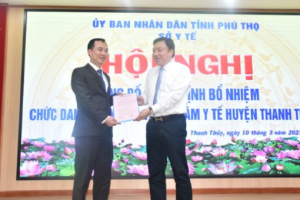Hội nghị công bố quyết định bổ nhiệm chức danh Giám đốc Trung tâm Y tế huyện Thanh Thủy