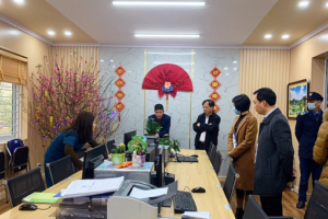 Kiểm tra, giám sát trật tự nội vụ, công tác chuẩn bị trước kỳ nghỉ Tết Nguyên Đán tại Trung tâm Y tế huyện Thanh Thủy