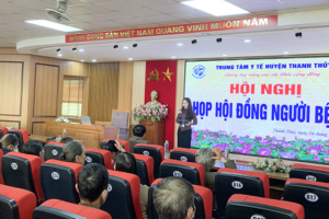 Buổi họp Hội đồng người bệnh đầu tiên năm 2023 tại Trung tâm Y tế huyện Thanh Thủy