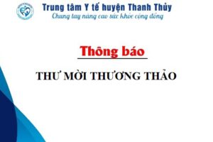 THƯ MỜI THƯƠNG THẢO